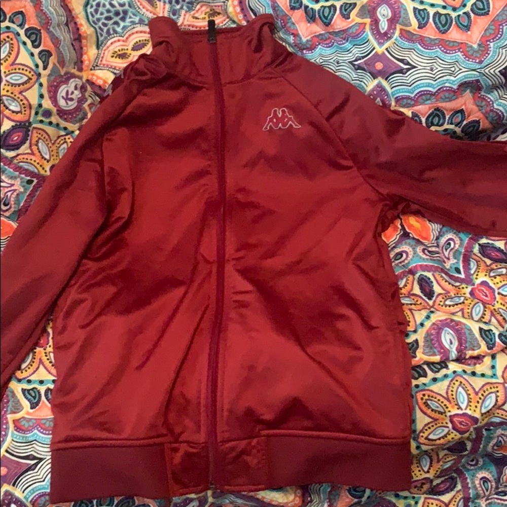 Maroon kappa jacket size small